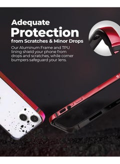Raegr RAEGR iPhone 15 Case | Anodized Aluminum Bumper | Mag-Safe Compatible | Edge Armor Protective Minimal Case Designed for iPhone 15 (6.1-Inch) 2023 - Red RG10481  - Image 5