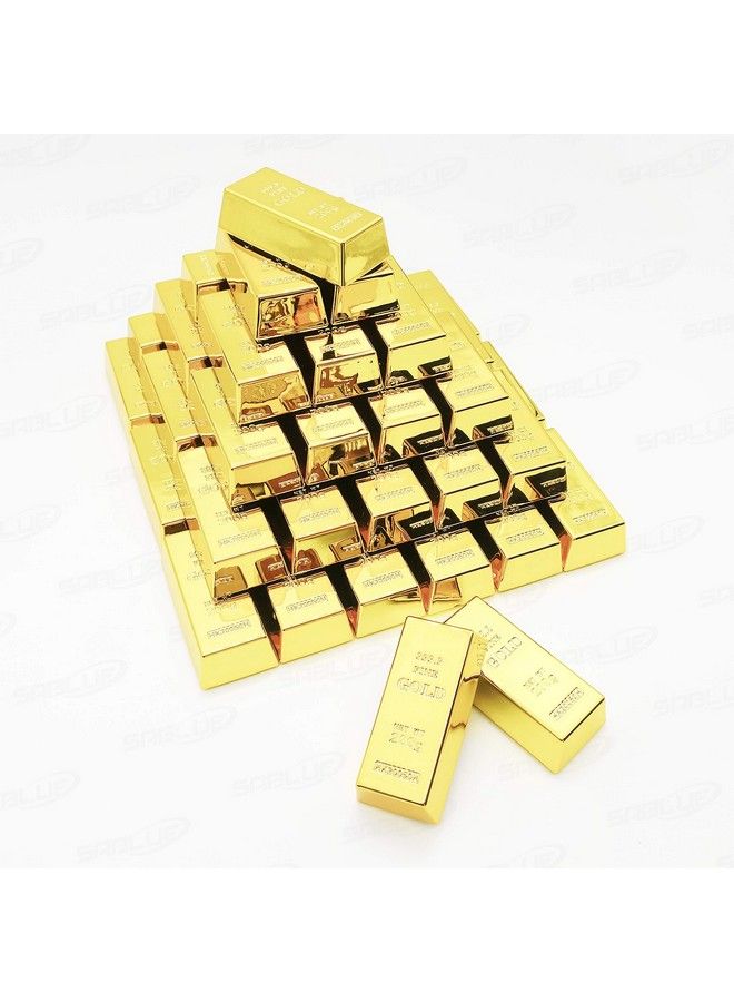 3X Replica Mini Gold Bar Refrigerator Magnets Fake Golden Paper Weight Brick Bullion Movie Prop Novelty Gift Joke (Ss)