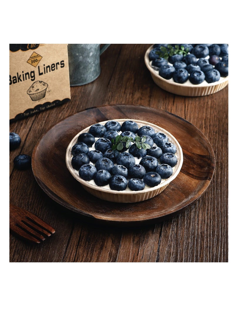 Captaintech Mini Pie Pans, 100 pcs Mini Pie Tins, 4 Inch Mini Paper Tart Pans for Baking, Non-stick Unbleached Quiche Baking Dish, Disposable Quiche Baking Dish, Oven safe, Microwave safe - Image 4