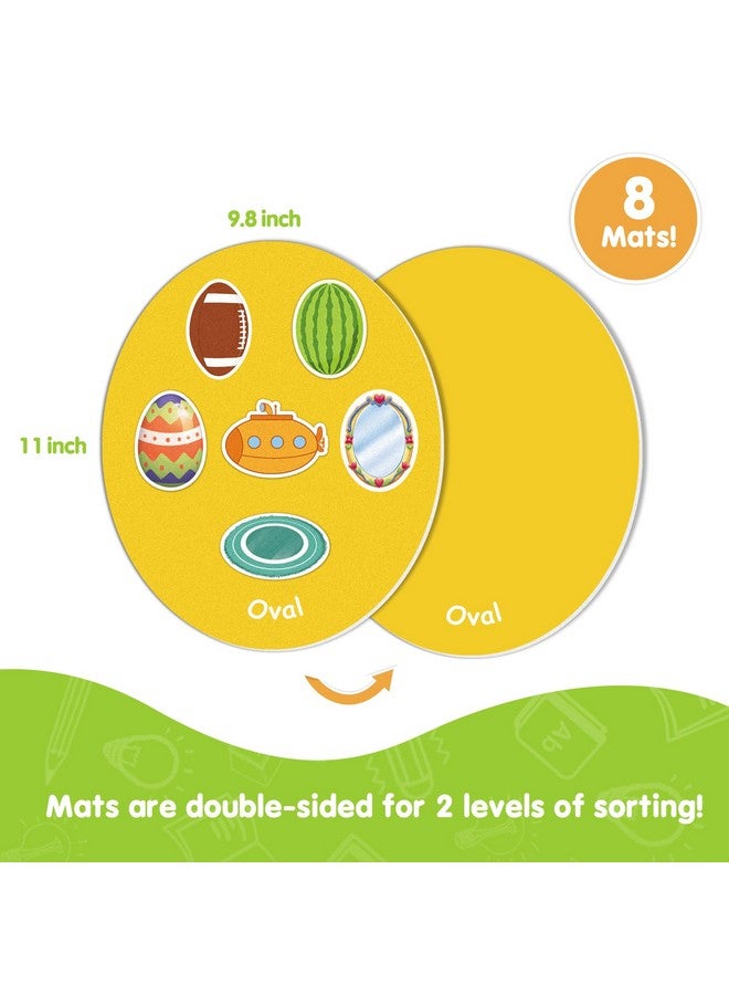 Eamay Shape Sorter Toy For Toddler, Shape Puzzles And Matching Games Set With 8 Sorting Mats And 48 Everyday Objects Pieces - Learning Sorting Toys For Kids - Image 4