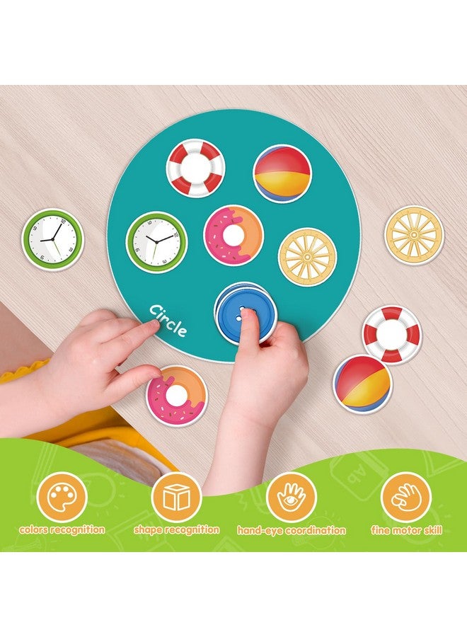 Eamay Shape Sorter Toy For Toddler, Shape Puzzles And Matching Games Set With 8 Sorting Mats And 48 Everyday Objects Pieces - Learning Sorting Toys For Kids - Image 5