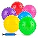 LOVEINUSA 6PCS Bouncy Balls 7 Inch Sensory Balls for Babies Toddlers Mini Knobby Ball Spiky Massage Stress Ball with Pump Party Favors for Kids Classroom Prize Goodie Bags Stuffers - Image 3