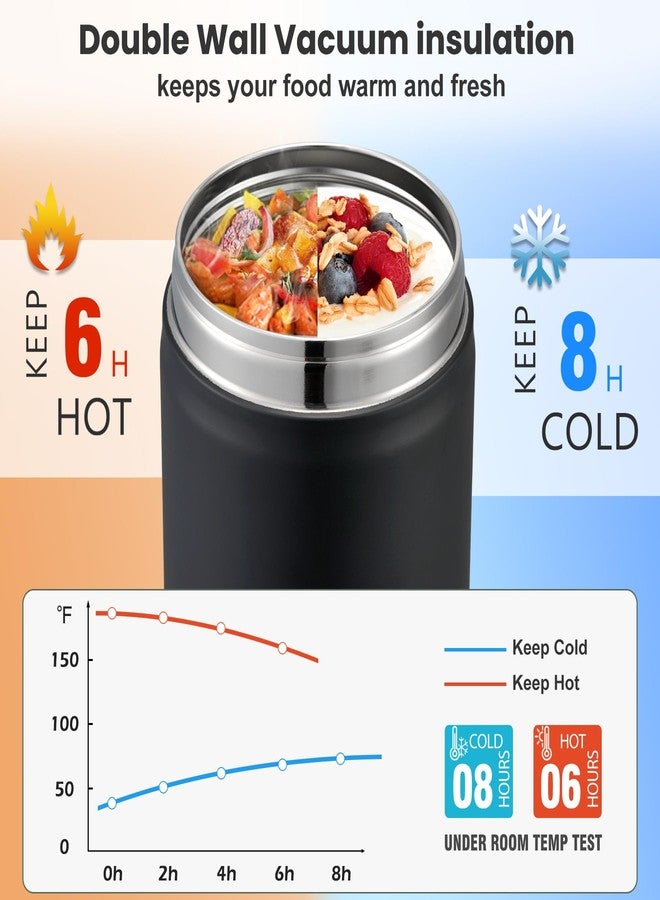 Howeemo 17oz Soup Thermo for Hot Food-Black - Image 3