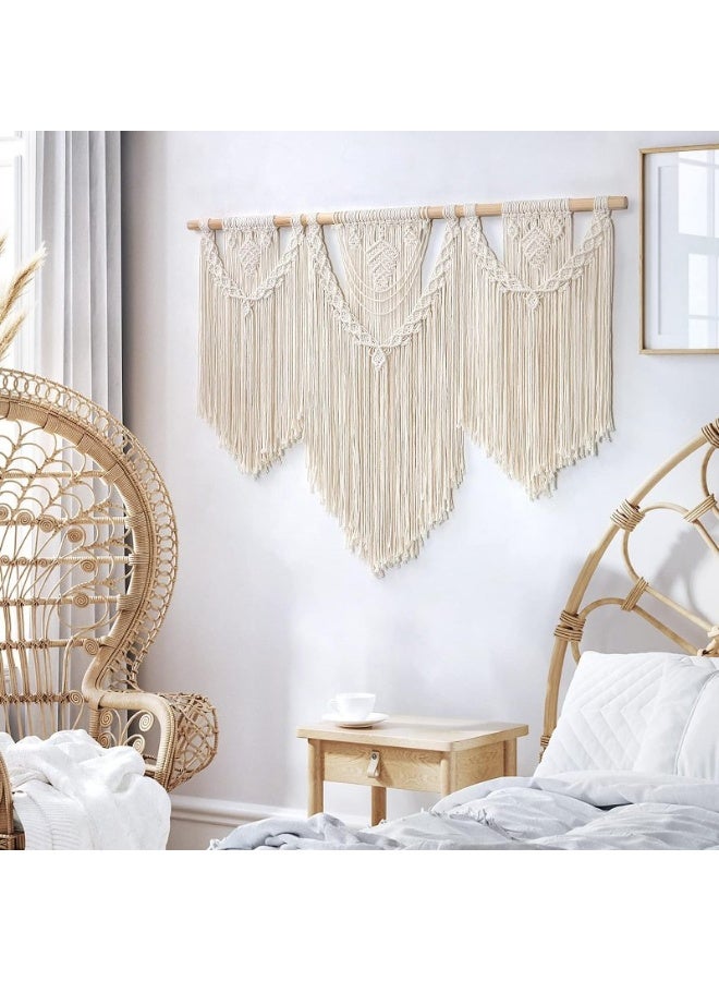 Home Gallery Dremisland Macrame Wall Hanging Large Boho Woven Handmade  - Image 3