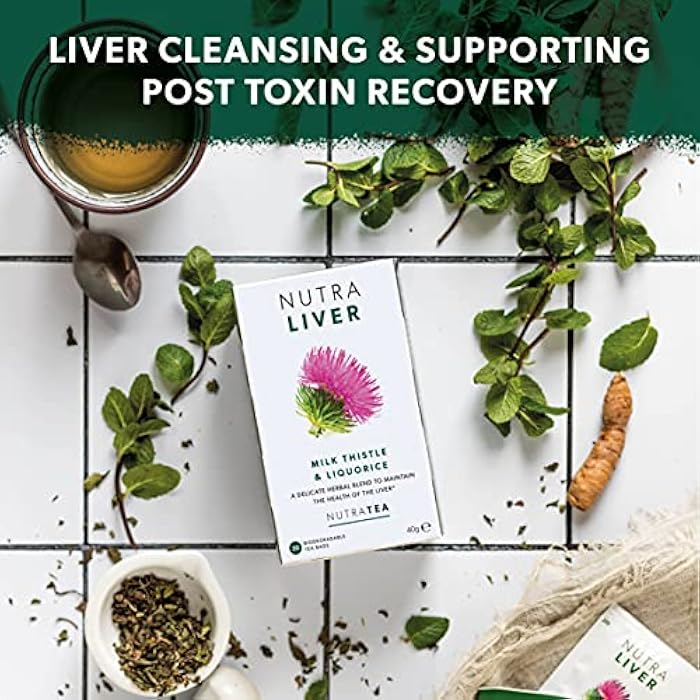 Nutra Tea NUTRALIVER - Detox Tea for Liver Cleansing and Support - With Milk Thistle, Turmeric & Fennel - 20 Tea Bags - Herbal Tea by Nutra Tea - Image 5
