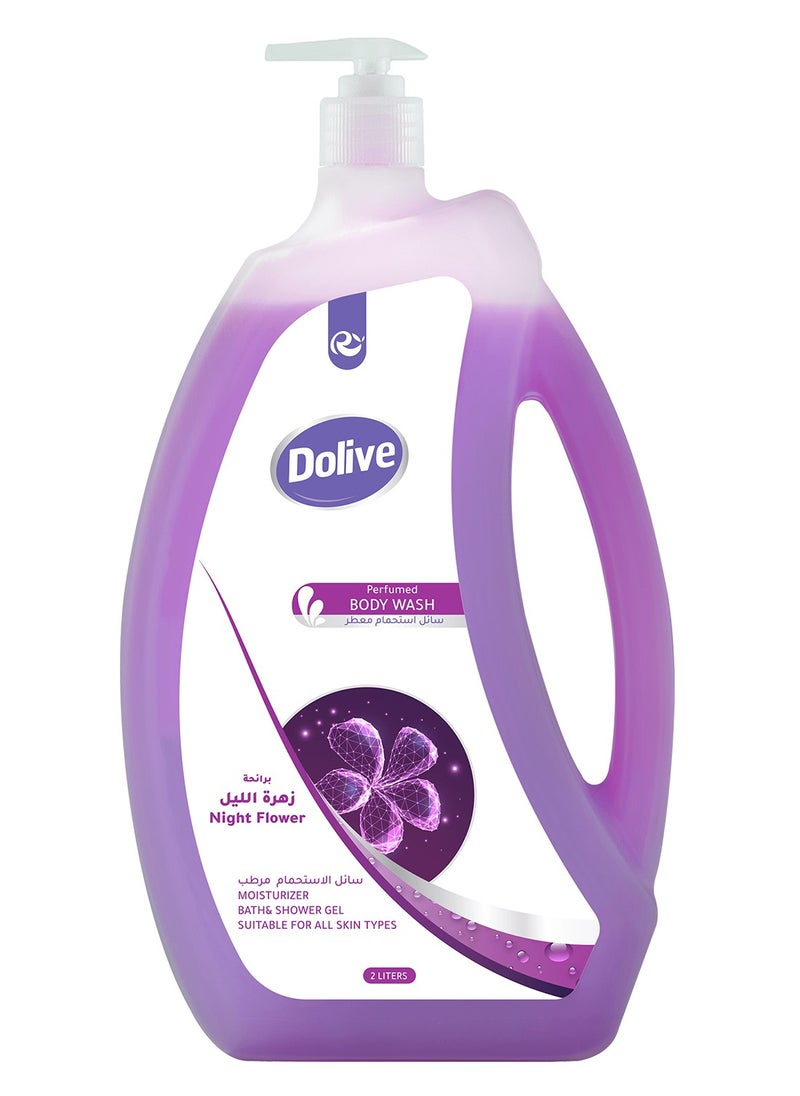Dolive - Shower Gel, Body Wash, 2000 Ml, Night Flower - Image 1