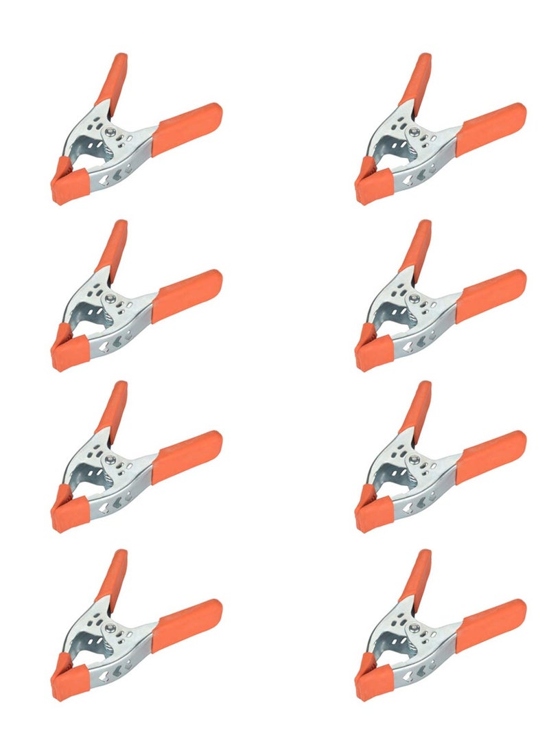 8 Pack Spring Clamp, 6 inch Spring Clamp Large Super Heavy Duty Spring Metal, for Strong Hardware Claps for Woodworking, Wood, Pony, Photography, Furniture - Image 1