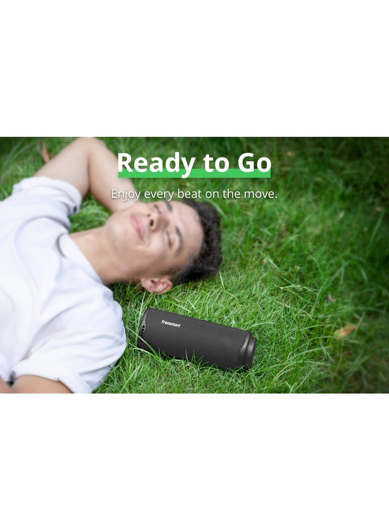 ترونسمارت مكبر صوت ترونسمارت T8 محمول للاستخدام الخارجي بتقنية البلوتوث، صوت أكثر قوة ووضوحًا بقوة 40 واط، صوت بزاوية 360 درجة، صوت 2.1 قناة، IPX7، صوت وأضواء مخصصة، حبل محمول (أزرق) - Image 2