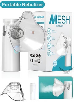 BORTONY Portable Nebulizer Mesh Inshaler Mini Nebulizer Handheld Atomizer Steam Device for Colds Asthma Respiratory Diseases Suitable for Adult & Childeren  - Image 1