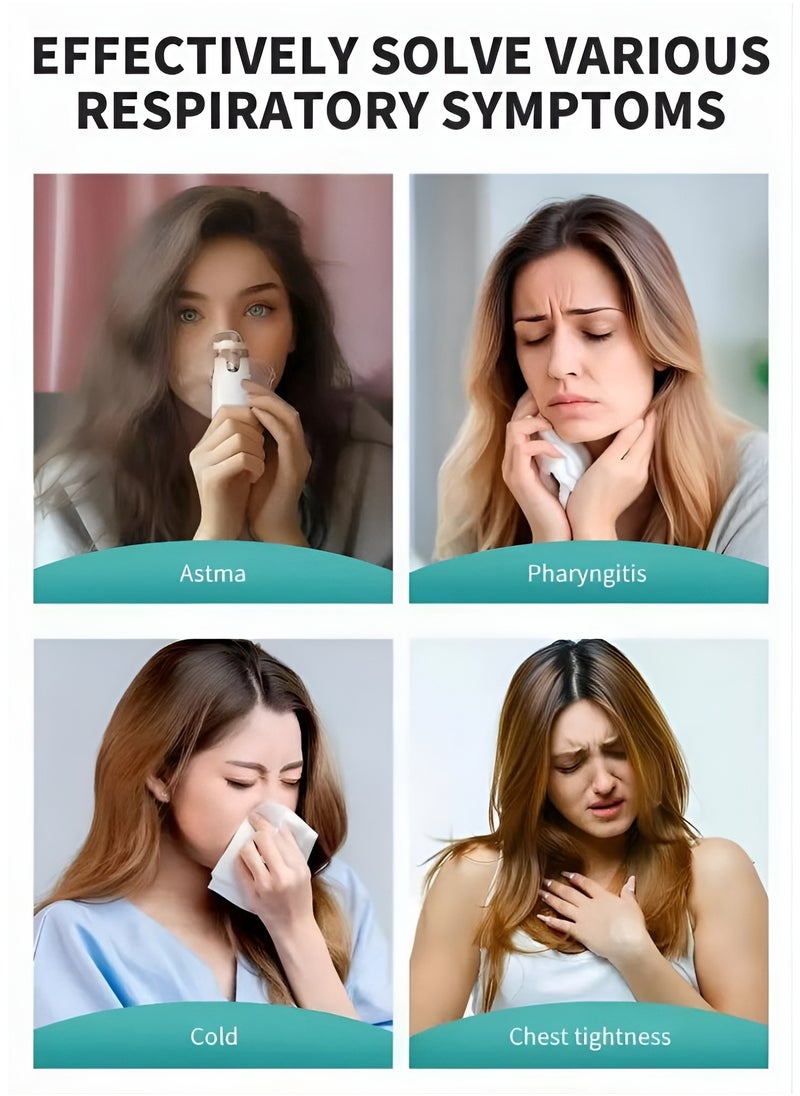 BORTONY Portable Nebulizer Mesh Inshaler Mini Nebulizer Handheld Atomizer Steam Device for Colds Asthma Respiratory Diseases Suitable for Adult & Childeren  - Image 2