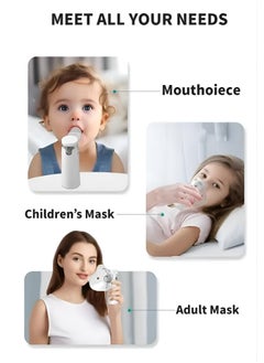 BORTONY Portable Nebulizer Mesh Inshaler Mini Nebulizer Handheld Atomizer Steam Device for Colds Asthma Respiratory Diseases Suitable for Adult & Childeren  - Image 4