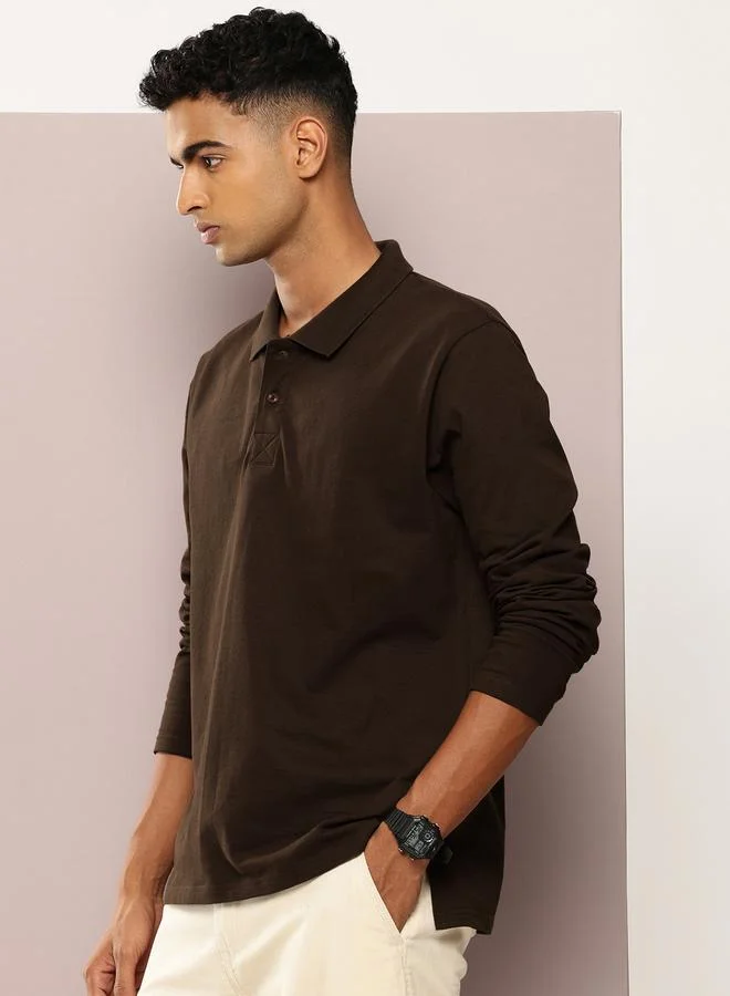 Dillinger Men Oversized Long Sleeve Polo