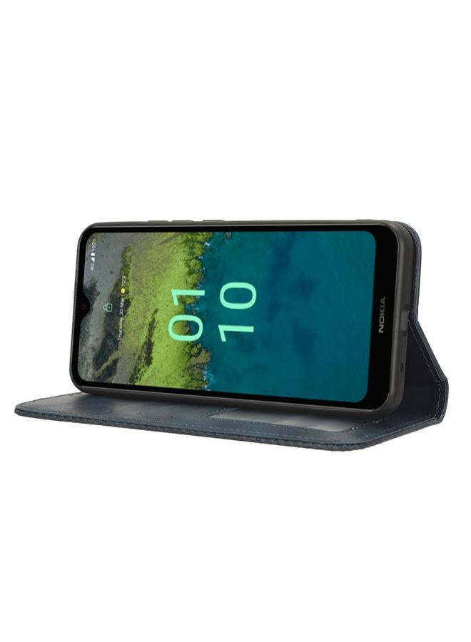 S-TOP Case For Nokia C110 4G Magnetic Buckle Retro Texture Leather Phone Case - Image 5