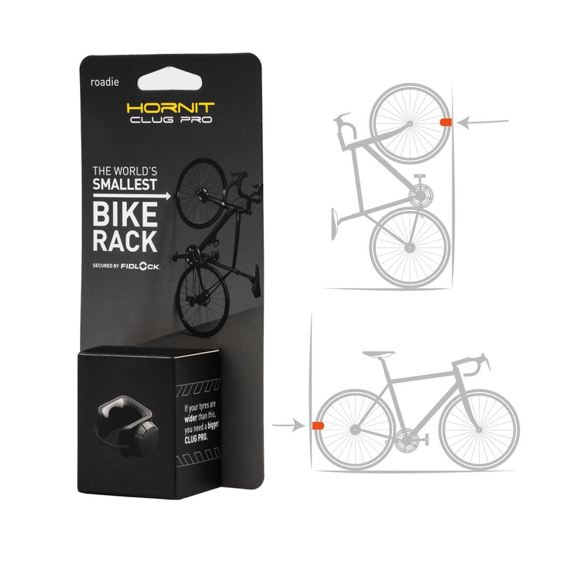 Hornit CLUG PRO | Wall Mounted Bike Rack | Roadie | Secured by FIDLOCK | Easy to Install - Image 1