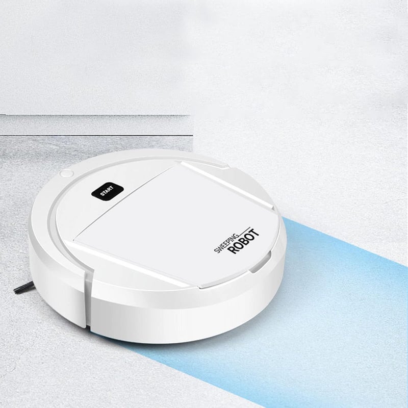 cheekyglo Robot Vacuum Cleaner - Charging Intelligent Sweeping Robot 90 Min Run Time, Automatic Mopping Machine Vacuum Cleaner for Carpet Hardwood Tile Floor (White) - Image 1