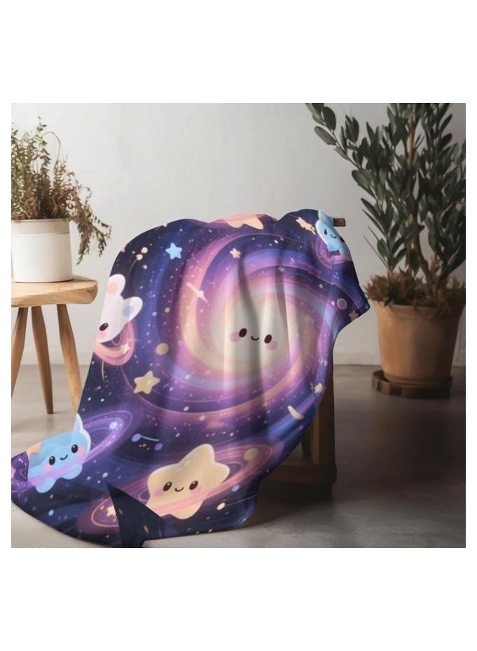 عام بطانية رقيقة من الفانيلا الكرتونية للأطفال أو الطلاب (دافئة ومريحة ومناسبة للنوم والألعاب) 100 سم * 150 سم - Image 5