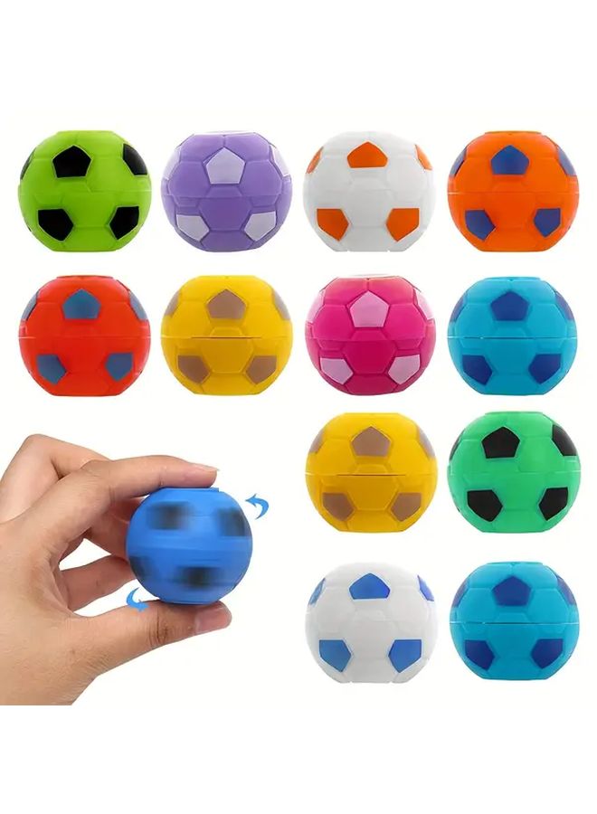 22 قطعة دوّارة قدم كروية ملونة عشوائية - مثالية كجوائز في الفصل أو هدايا حفلات أعياد الميلاد - Image 2