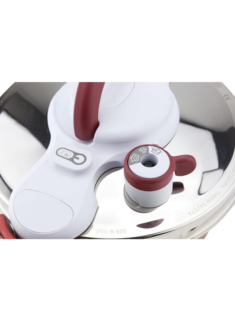 Tefal P4620733 Clipso Minut Perfect Pressure Cooker, Stainless Steel, 6 Litre SILVER - Image 2