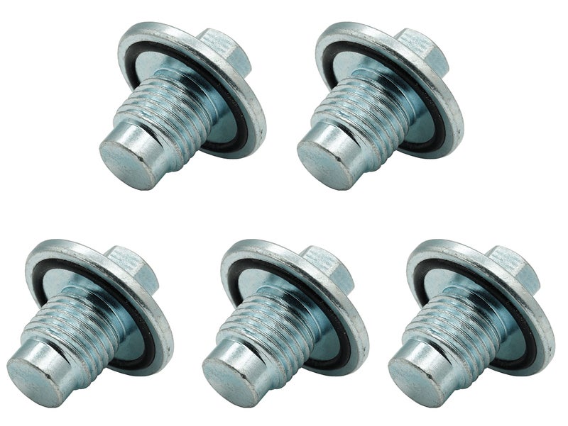 Dsnaduo 5 PCS Oil Drain Plug Pilot Point Molded Gasket M14x15mm Fit for Chevrolet 201116 Chevy Encore ELR Cruze Sonic Trax Volt Buick Cadillac Replace 65423 090211 55568037