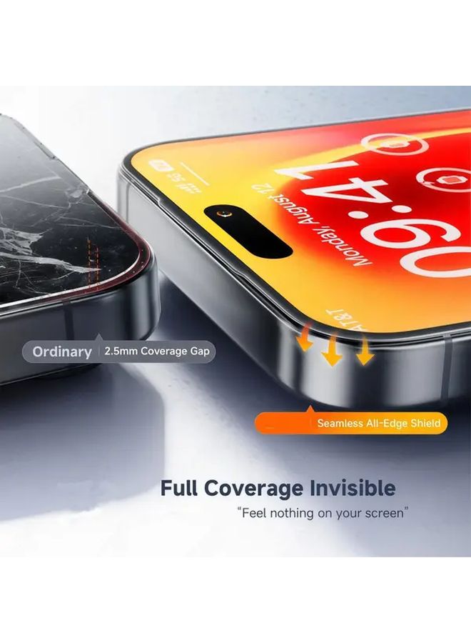 2 Pack Tempered Glass Screen Protector For IPhone 17 9H Hardness 99 9 Touch Sensitivity - Image 3