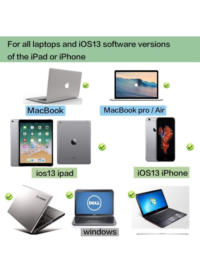 كيلا ماوس بلوتوث قابل لإعادة الشحن لأجهزة Mac؛ ماوس بلوتوث لاسلكي لأجهزة MacBook Pro وMacBook Air وأجهزة iOS اللوحية (Pro/Air/Mini) وأجهزة الكمبيوتر المحمولة التي تعمل بنظام Windows وأجهزة MacBook وChromebook (لون ذهبي وردي) - Image 5