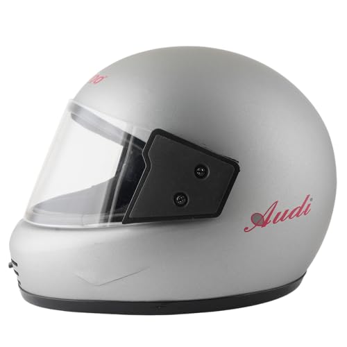 Sage Square Audi Full Face Clear Visor Helmet | ISI Certified | High Standard Safety | Extra Comfort & Stylish (XLarge, Silver Matte) - Image 1