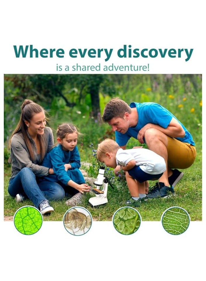 general Microscope Kit - 200x 600x 1200x Birthday Gift Science Kits Best Educational Learning Toy Kids Experiment Ultimate  Ideas Boy Girl Age Year diy Education Set Stem Toys Labs Play Pocket - Image 4