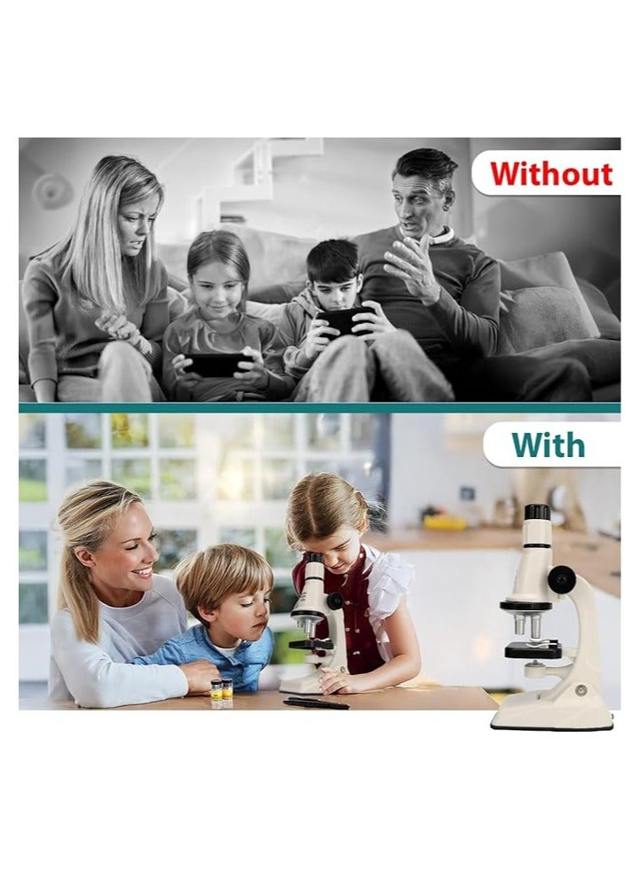 general Microscope Kit - 200x 600x 1200x Birthday Gift Science Kits Best Educational Learning Toy Kids Experiment Ultimate  Ideas Boy Girl Age Year diy Education Set Stem Toys Labs Play Pocket - Image 2