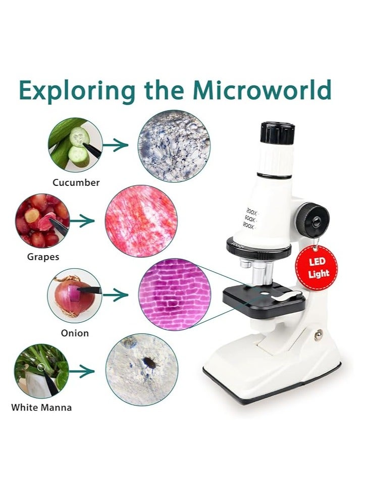 general Microscope Kit - 200x 600x 1200x Birthday Gift Science Kits Best Educational Learning Toy Kids Experiment Ultimate  Ideas Boy Girl Age Year diy Education Set Stem Toys Labs Play Pocket - Image 3