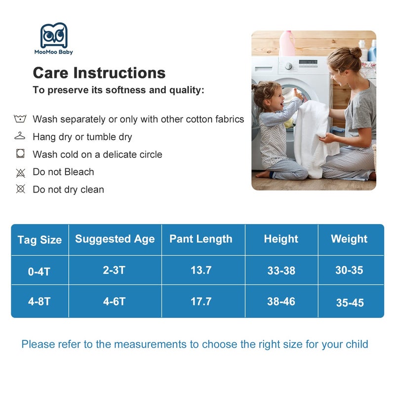 MooMoo Baby 2 عبوات من سراويل الحفاضات المقاومة للماء لتدريب الأطفال على استخدام المرحاض للسيدات والسادة في الليل - Image 5