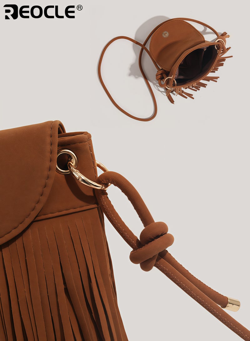 ريوكل حقائب يد نسائية صغيرة متقاطعة مع إغلاق بالضغط، حقيبة عملية للسيدات بحجم صغير للهاتف لمحفظة الاستخدام اليومي - Image 5