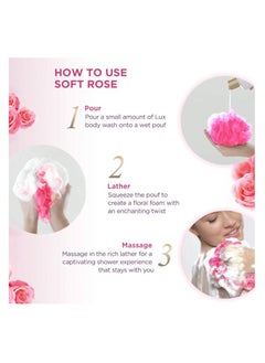 Lux Pack Of 2 Lux Soft Rose Shower Gel 500 ml  - Image 3