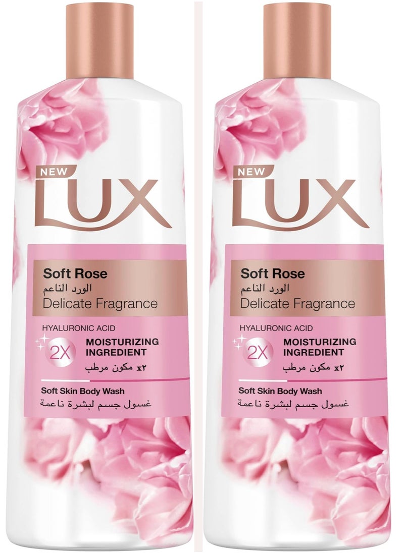 Lux Pack Of 2 Lux Soft Rose Body Wash 500 Ml  - Image 1