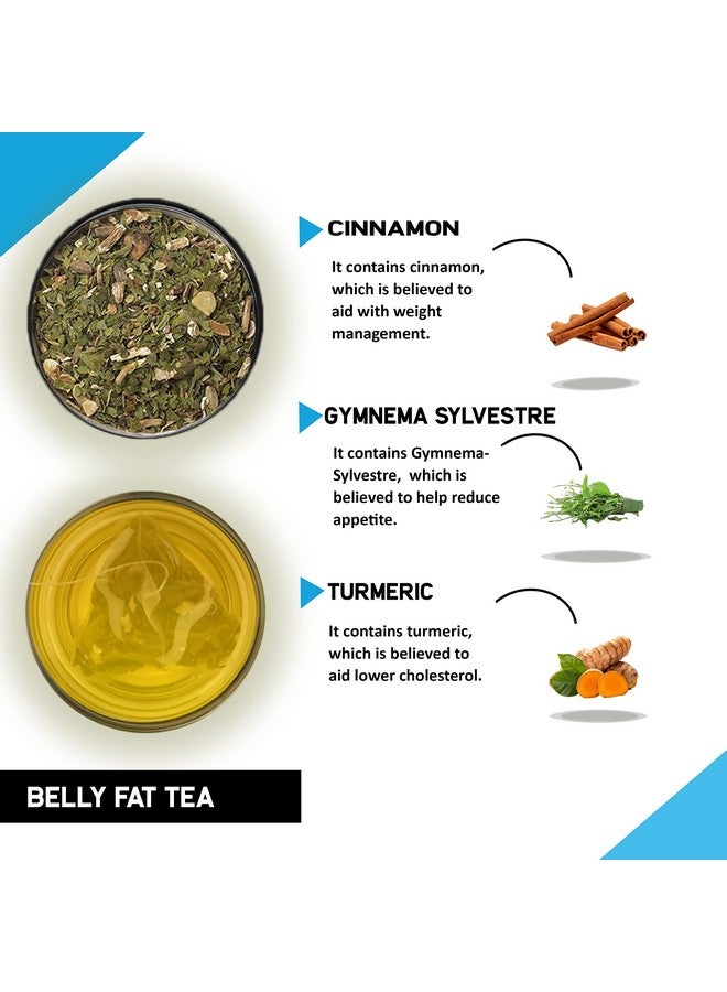 TEACURRY Belly Fat Tea, 200 Gram Loose + Infuser - Helps With Belly Fat, Water Weight, Bloating - 100 Cups Pack Of 2 Month - Image 2