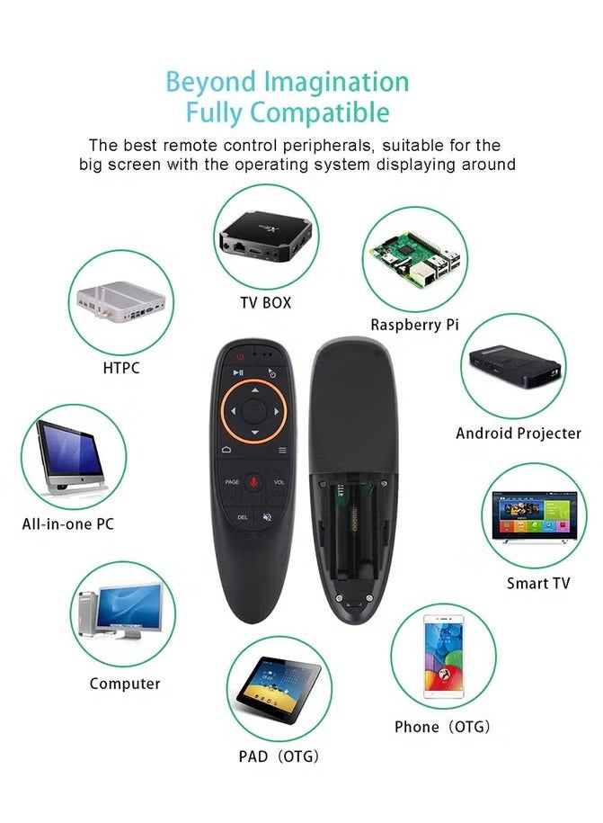 Wireless Remote Control With USB Receiver Voice Control For Android -Smart TV/PC/Laptop/Notebook Black  - Image 5