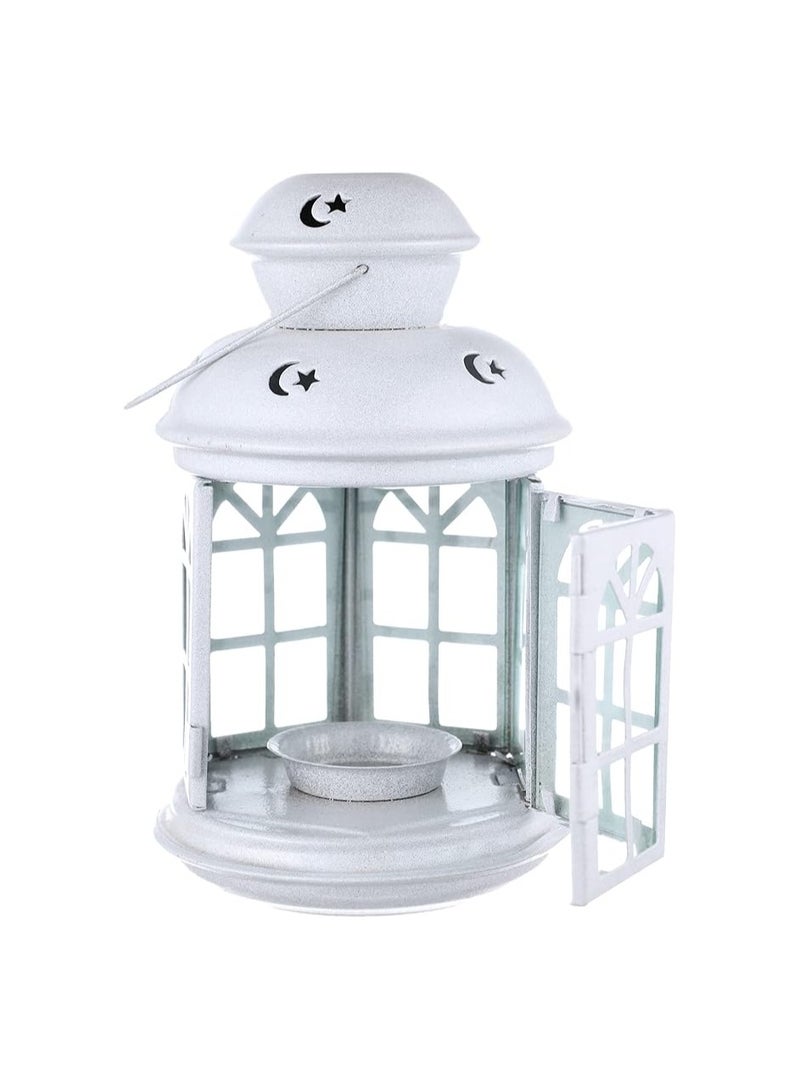 "IK lantern - white, 22 cm, with clear glass, also includes a gift candle." - Image 3