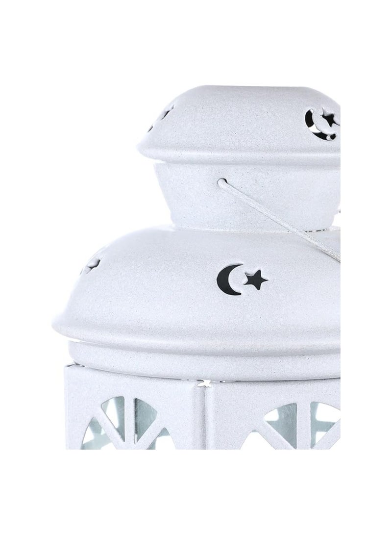 "IK lantern - white, 22 cm, with clear glass, also includes a gift candle." - Image 4