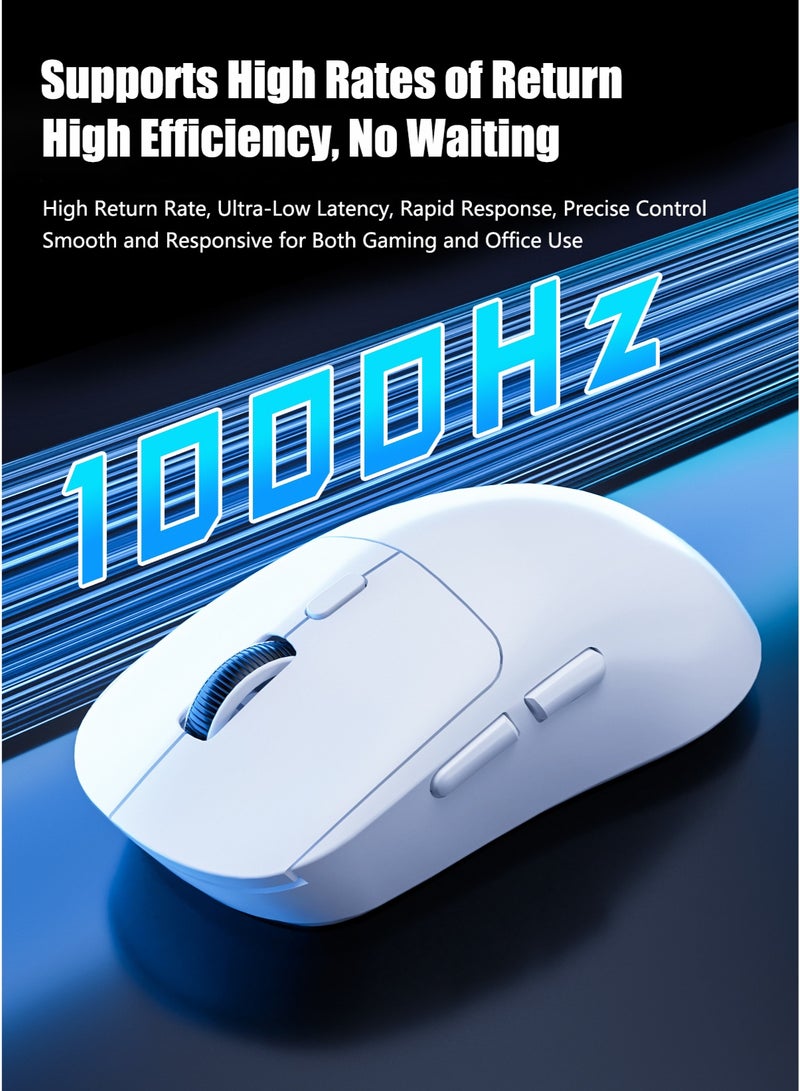 Bolivia's 65g Superlight Gaming Mouse, Wired/BT/2.4G Wireless Gaming Mouse, DPI Adjustable up to 6400, 500mAh Battery - Image 3