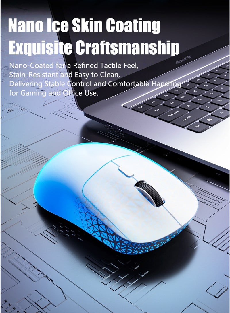 Bolivia's 65g Superlight Gaming Mouse, Wired/BT/2.4G Wireless Gaming Mouse, DPI Adjustable up to 6400, 500mAh Battery - Image 5