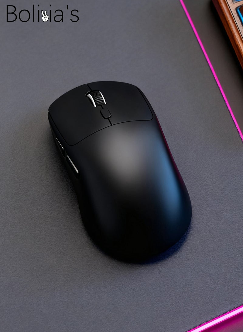 Bolivia's 65g Superlight Gaming Mouse, Wired/BT/2.4G Wireless Gaming Mouse, DPI Adjustable up to 6400, 500mAh Battery - Image 1