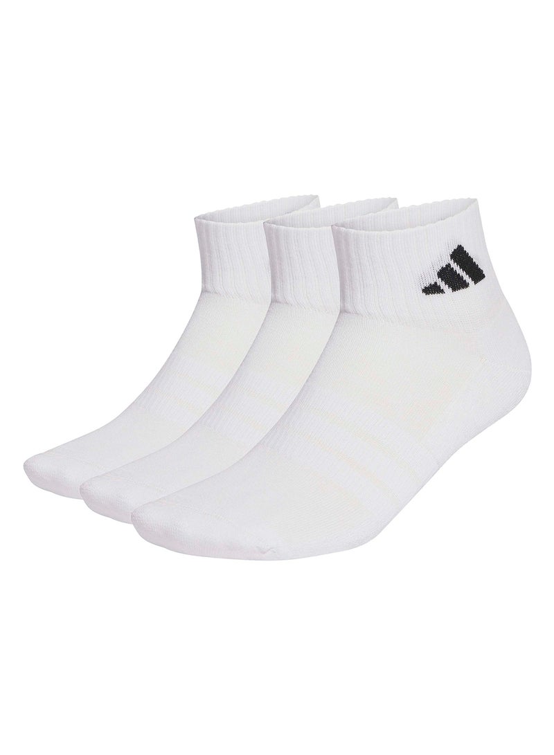 Adidas Cushioned Sportswear Ankle Socks 3 Pair Pack - Image 1