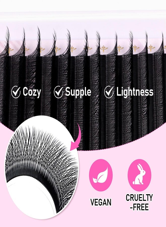 Arison Lashes 3D W Shape Eyelash Extension, 0.07-D-8-15mix, 12 rows - Image 2