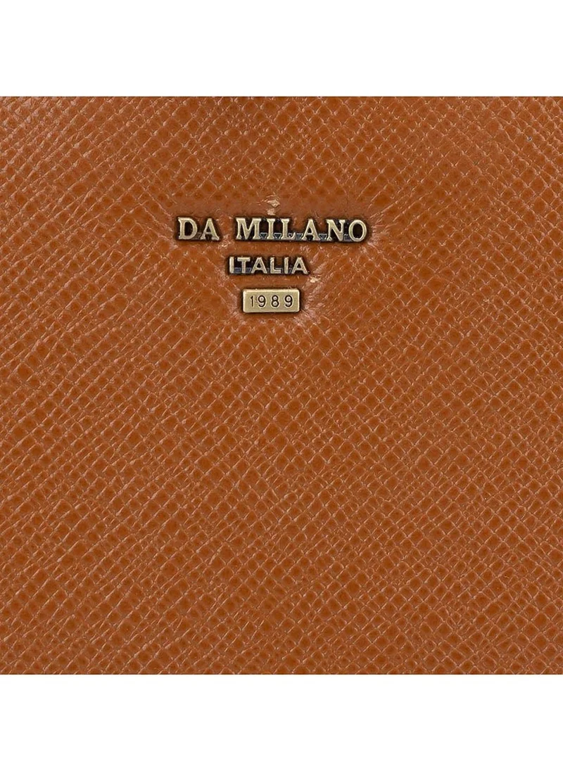 Da Milano  Da Milano Genuine Leather Brown Laptop Bag for Men | Best Price UAE