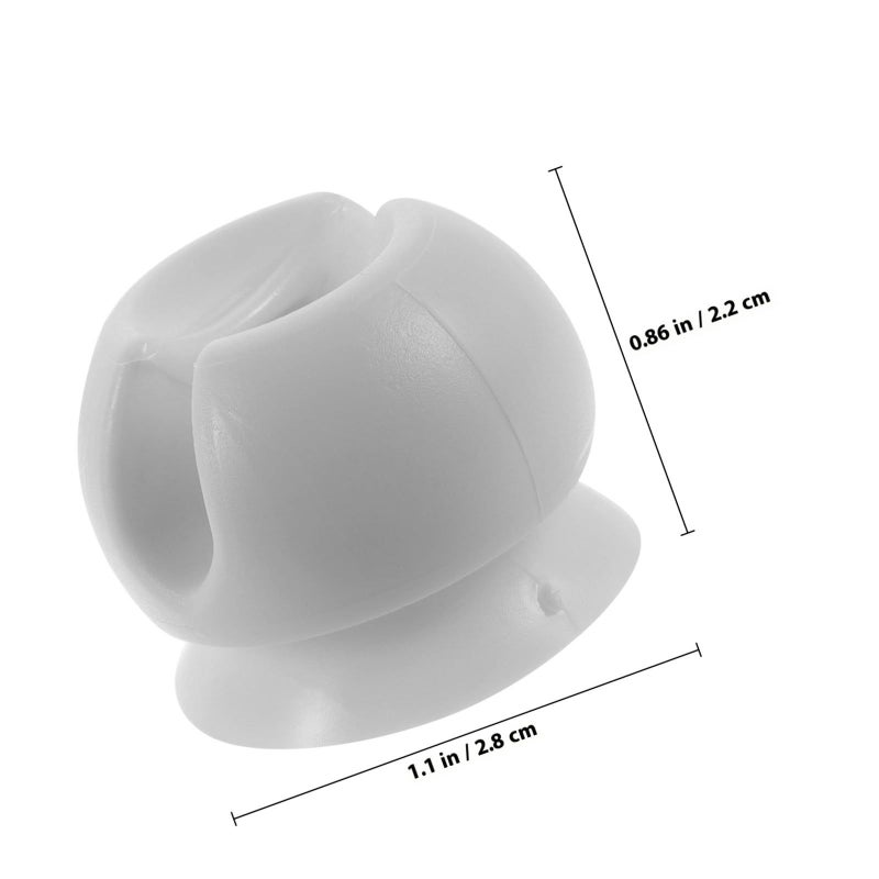 Suction Cup Wall Mount Toothbrush Holder 4 Pack No Drill Bathroom Storage - Image 3