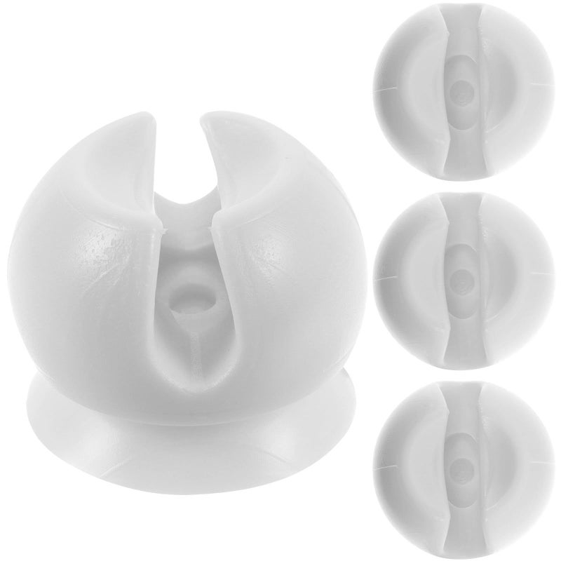 Suction Cup Wall Mount Toothbrush Holder 4 Pack No Drill Bathroom Storage - Image 2