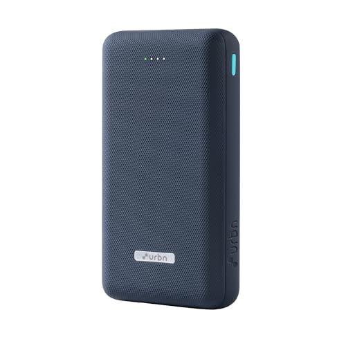 URBN 20000mAh 35W Turbo Fast Charging Power Bank | Dual Output | PD + QC Compatible | Two-Way Fast Charge | Pass-Through Charging | for MacBook Air, iPhone, Samsung, Android & More (Blue) - Image 1