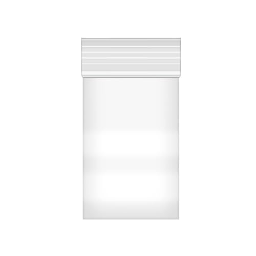 Fessary 100pcs 2 X 3 Clear Reclosable Zip Plastic Poly Bags with Resealable Lock Seal Zipper-2 Mil - Image 5