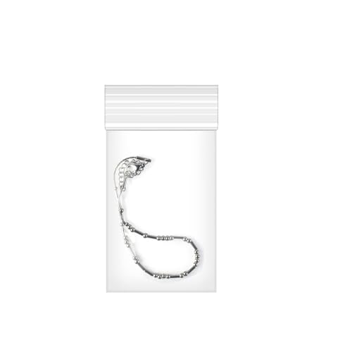 Fessary 100pcs 2 X 3 Clear Reclosable Zip Plastic Poly Bags with Resealable Lock Seal Zipper-2 Mil - Image 3