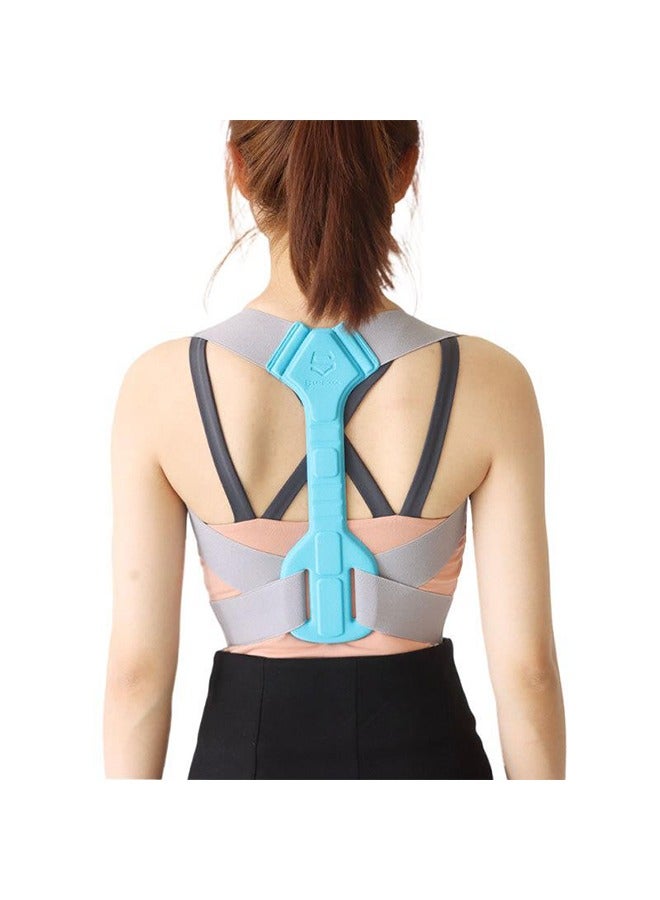Back Support Belt Posture Corrector Adjustable Upper Back Brace Supports and Straightens the Spine to Relieve Shoulder Neck and Back Pain - Image 1
