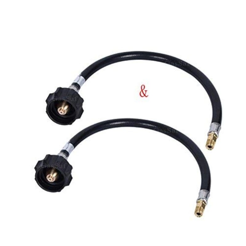 GasSaf 18inch RV Pigtail Propane Hose QCC1 Connector with Acme and a 1/4'' Inverted Male Flare.(2 PCS) - Image 4